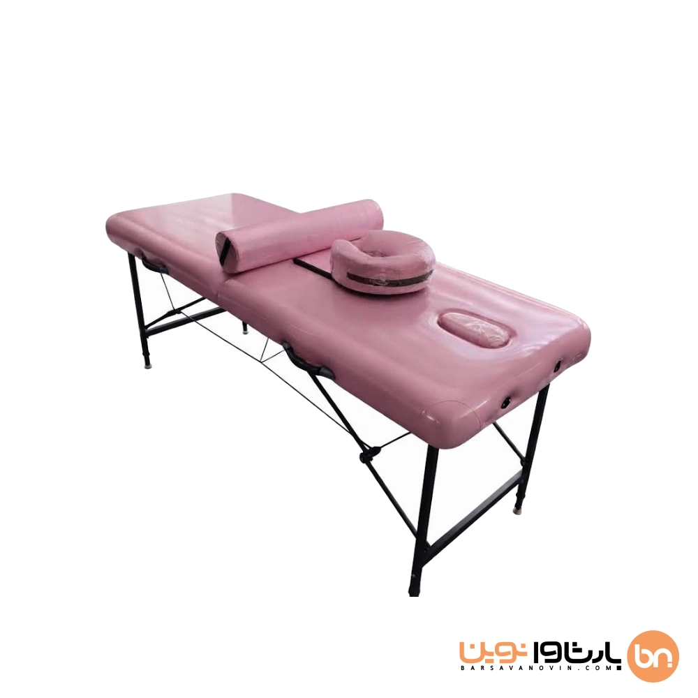 portable-massage-bed تخت پرتابل ماساژ صورتی
